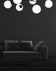 LAMPA WISZĄCA SUFITOWA CZARNY MAT APP1576-6C