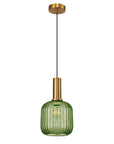 Lampa Sufitowa Wisząca Szklana APP462-1CP Zielona