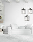 Lampa Sufitowa Kryształ APP510-3CPR Srebrna