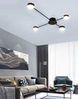 LAMPA SUFITOWA 4-RAMIENNA LED APP519-4C Czarna