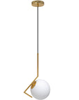 Lampa Sufitowa Wisząca Nowoczesna Szklana APP429-1CP Złota