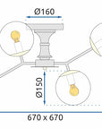 Lampa Wisząca APP1134-6C