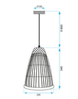 Lampa Wisząca Boho APP1328-1CP 6