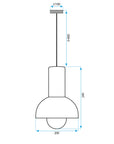 Lampa sufitowa Wisząca APP1083-1CP 10