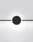 KINKIET ŁAZIENKOWY LED ROUND BLACK 40CM APP848-1W