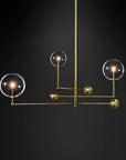 Lampa Wisząca Szklane Kule 3 szt APP918-3CP Złota
