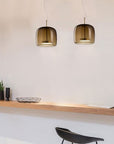 Lampa Sufitowa Wisząca Szklana Amber APP613-1CP