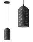 Lampa Wisząca Betonowa APP997-1CP B Czarna