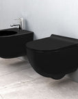 Bidet podwieszany Carlo Mini Czarny matowy