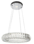 Kryształowa Lampa Sufitowa LED APP1040-CP + pilot