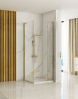 Kabina Prysznicowa REA Hugo 90x90 Złota Szczotkowana