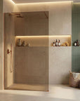 Kabina prysznicowa Walk-In Rea Flexi Brown / Brush Copper 120 6