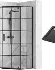 Kabina Rea HEX Black 90x90 Prysznicowa