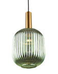 Lampa Sufitowa Wisząca Szklana APP462-1CP Zielona