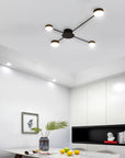 LAMPA SUFITOWA 4-RAMIENNA LED APP519-4C Czarna