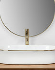 Umywalka nablatowa Rea Nadia White Gold Edge