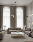 Lampa wisząca LED APP1776-CP Złota Szczotkowana 4