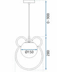 Lampa Sufitowa Wisząca Gold G105-1w 6