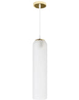 Lampa Sufitowa Wisząca Szklana APP665-1CP Biała