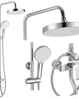 Zestaw Prysznicowy REA BLOOM BIAŁY CHROM WHITE CHROME