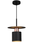 Lampa Wisząca APP1145-1CP Czarna Różowe Złoto 4