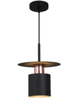 Lampa Wisząca APP1145-1CP Czarna Różowe Złoto