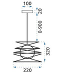 ŻYRANDOL LAMPA SUFITOWA LOFT 181691