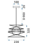 ŻYRANDOL LAMPA SUFITOWA LOFT 181691 8