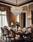 Lampa Wisząca Z Kryształami G050-cp 50cm Gold 2