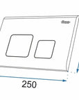 Przycisk typu F do stelaża podtynkowego WC Chrome