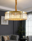 Lampa kryształowa wisząca APP1531-8CP4 Złota 7