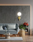 LAMPA ŚCIENNA KINKIET APP894-1W Złota