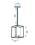 LAMPA SUFITOWA WISZĄCA APP1265-CP 8