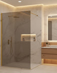 Kabina prysznicowa Walk-In Rea Flexi Grey / Gold 110 5