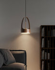 Lampa wisząca LED APP1187-CP Wood Rose Gold