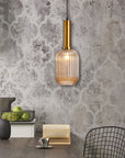 Lampa Sufitowa Wisząca Szklana APP458-1CP Pomarańczowa 7