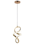 Lampa Wisząca Led G074-1cp Złota 4