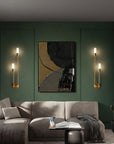 LAMPA ŚCIENNA KINKIET APP1148-2W złota