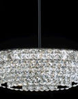 Kryształowa Lampa Sufitowa Owalna LED APP775-1CP