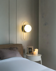 Lampa Ścienna Kinkiet APP1756-1W Brush Gold White 5