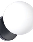 Lampa Ścienna Kinkiet Szklana Kula APP949-1W Czarna