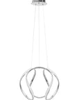 Lampa Sufitowa Wisząca Nowoczesna Led + Pilot App385-cp Chrom 3