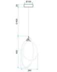 Lampa Wisząca Led G019-cp Złota 6