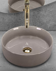 Umywalka nablatowa Rea Sami Beige Shiny 4