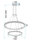 Lampa Wisząca Led Lhj037-cp2 Złota 4