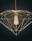 LAMPA WISZĄCA DIAMENT METAL LOFT APP562-1CP Jasne Złoto
