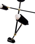 Lampa Wisząca 4-ramienna APP1708-4CP Czarna + Złoto 11