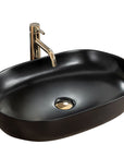 Umywalka Nablatowa Rea Cleo 61 Black Mat