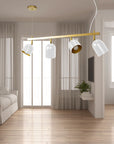Lampa Wisząca APP1030-4CP Biała