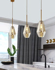 Lampa sufitowa szklana APP439-1CP Amber 5